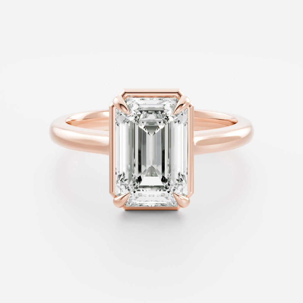 Solitaire- 1.0 CT Oval Moissanite Engagement Ring