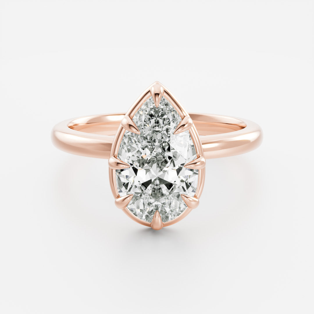 Solitaire-Oval Lab Grown Diamond Engagement Ring