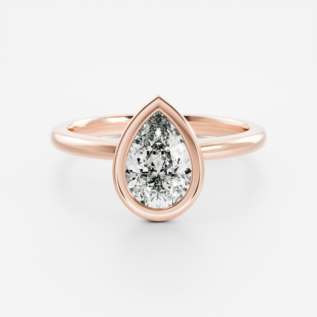 Solitaire- 1.0 CT Oval Moissanite Engagement Ring