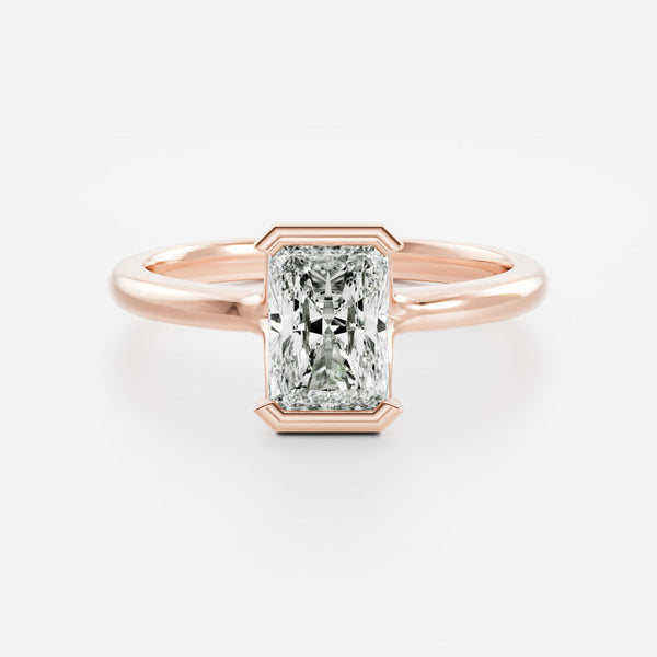 Solitaire- 1.0 CT Oval Moissanite Engagement Ring - Solitaire- 1.0 CT Oval Moissanite Engagement Ring