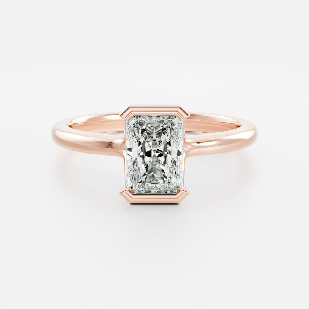 Solitaire-Oval Lab Grown Diamond Engagement Ring
