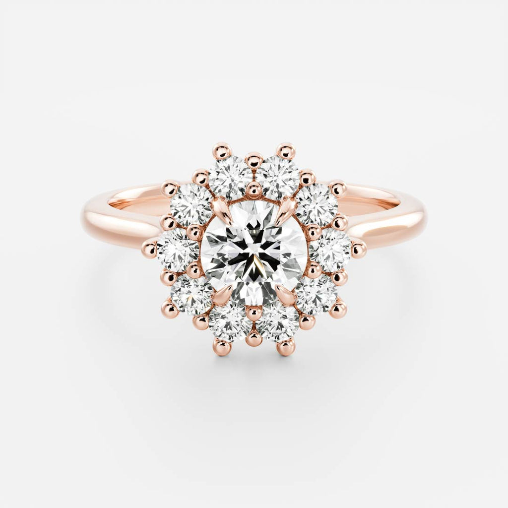 Solitaire- 1.0 CT Oval Moissanite Engagement Ring