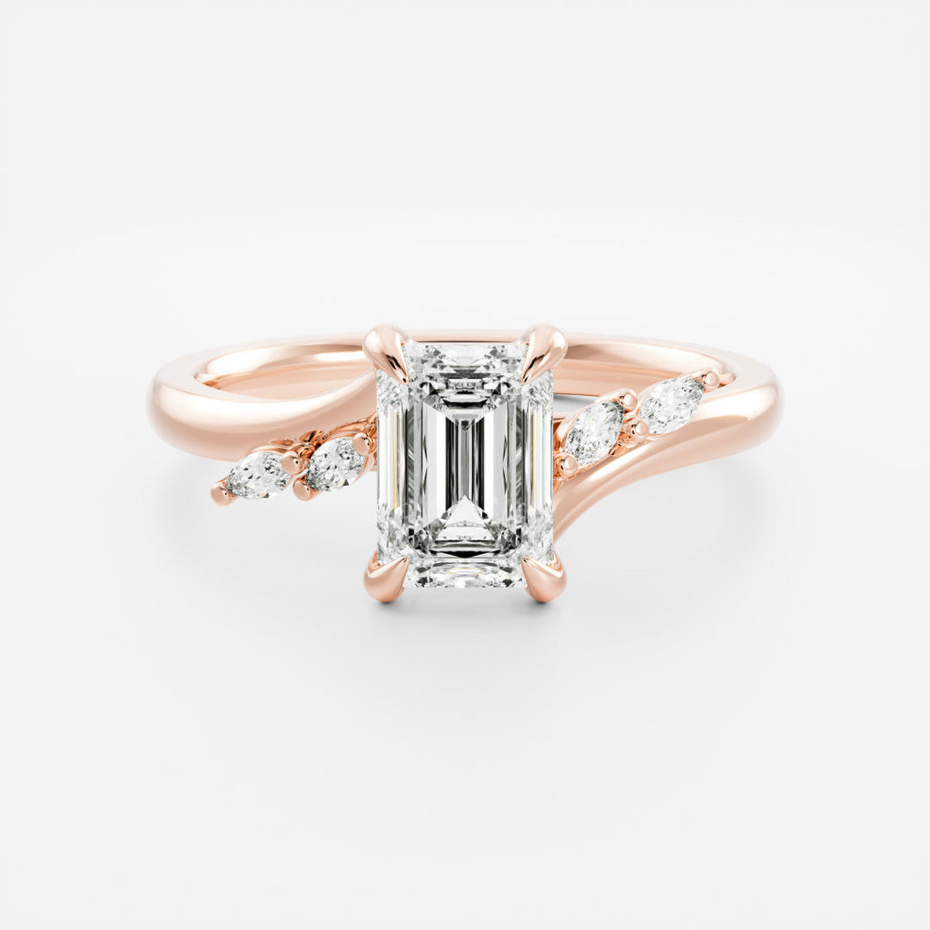Solitaire- 1.0 CT Oval Moissanite Engagement Ring
