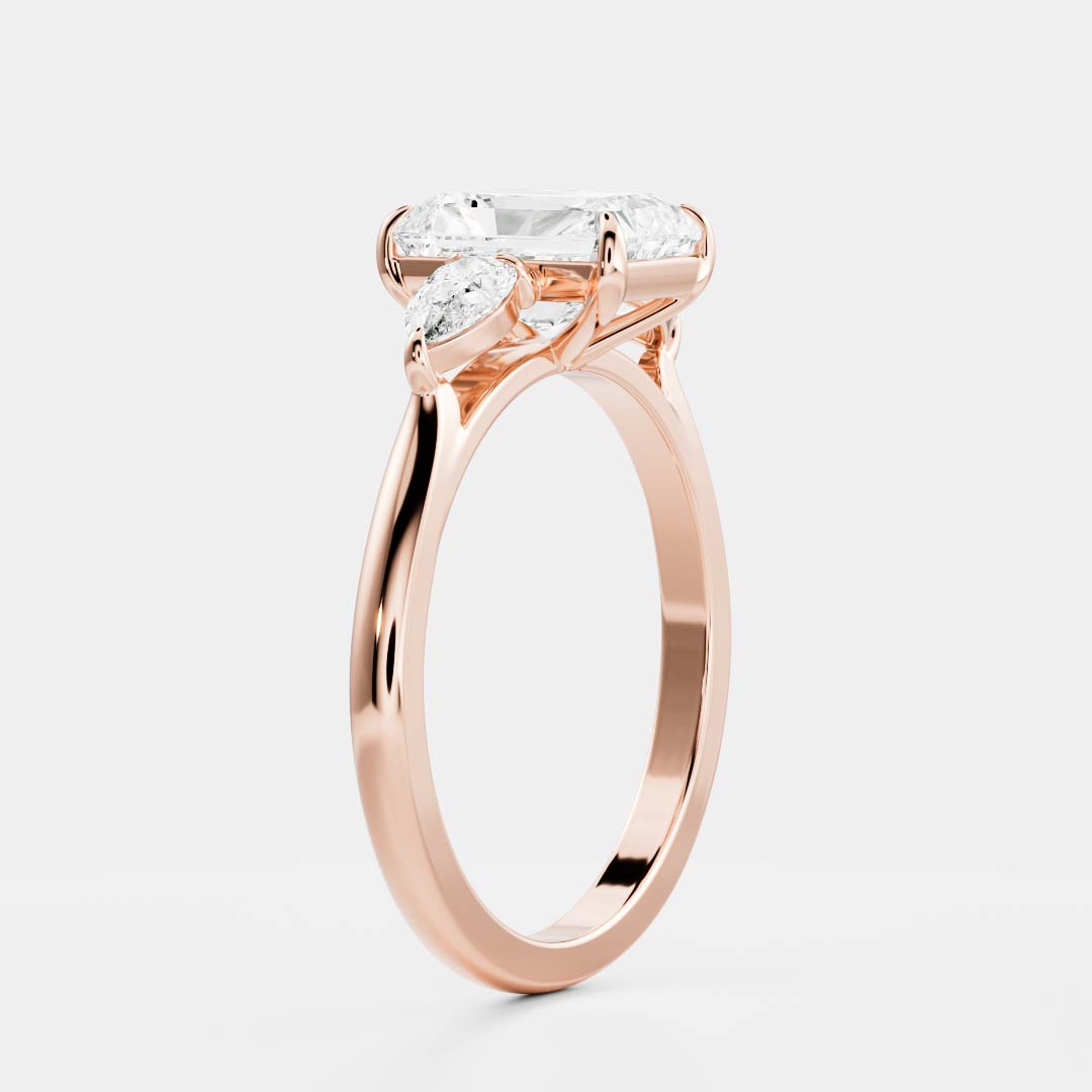 Solitaire- 1.0 CT Oval Moissanite Engagement Ring