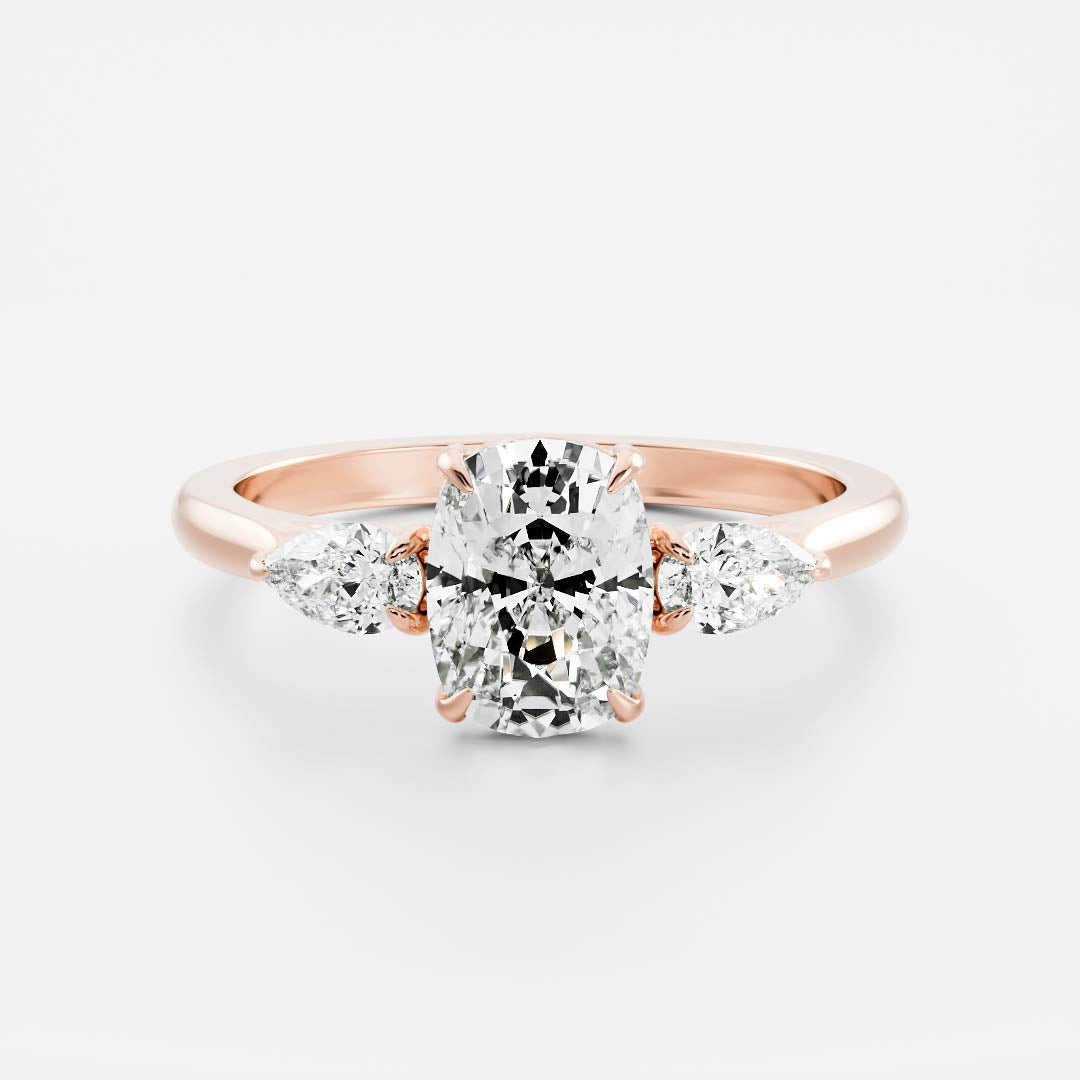 Solitaire- 1.0 CT Oval Moissanite Engagement Ring