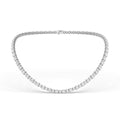 Alternating Diamond Tennis Necklace