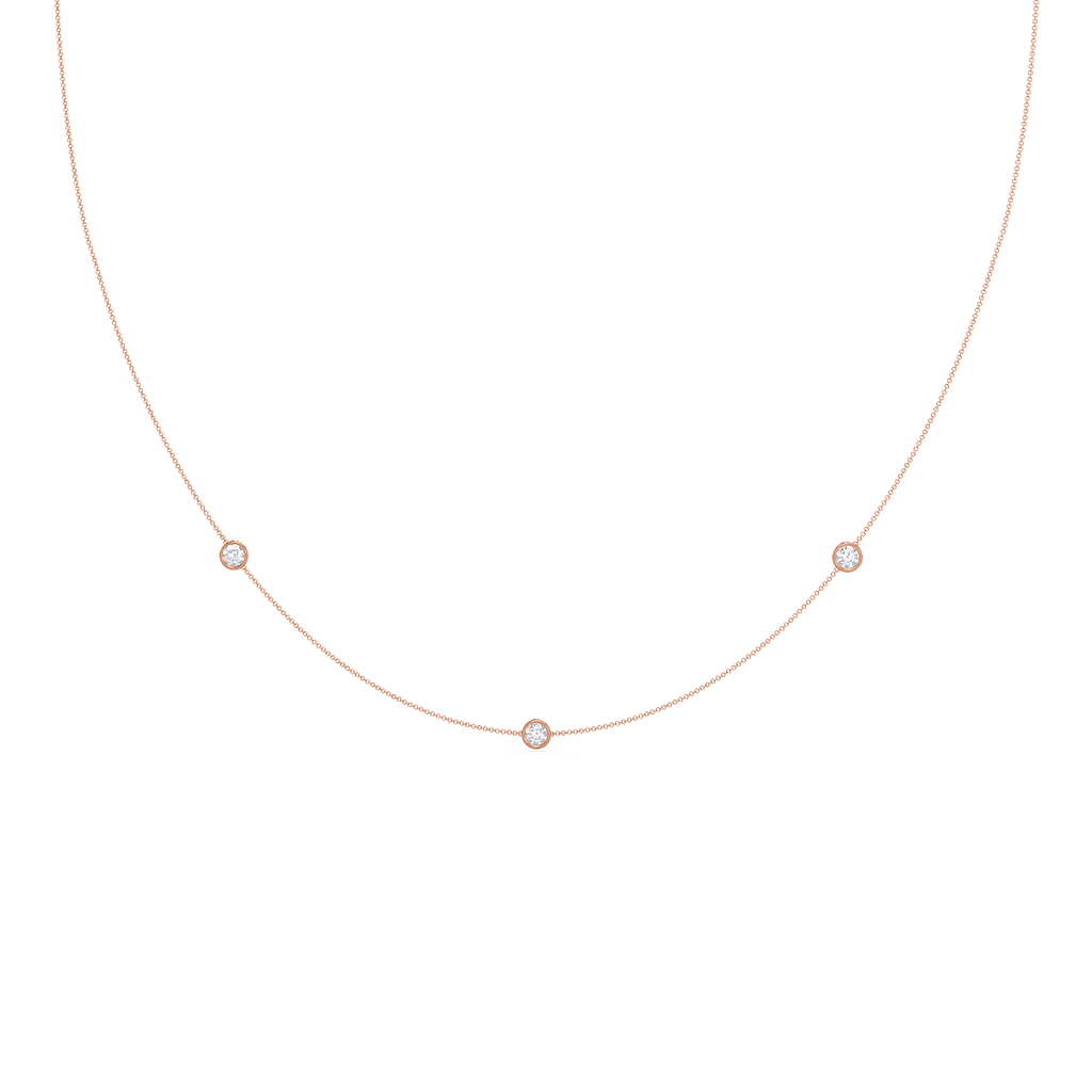 Triple Bezel Cosmo Necklace