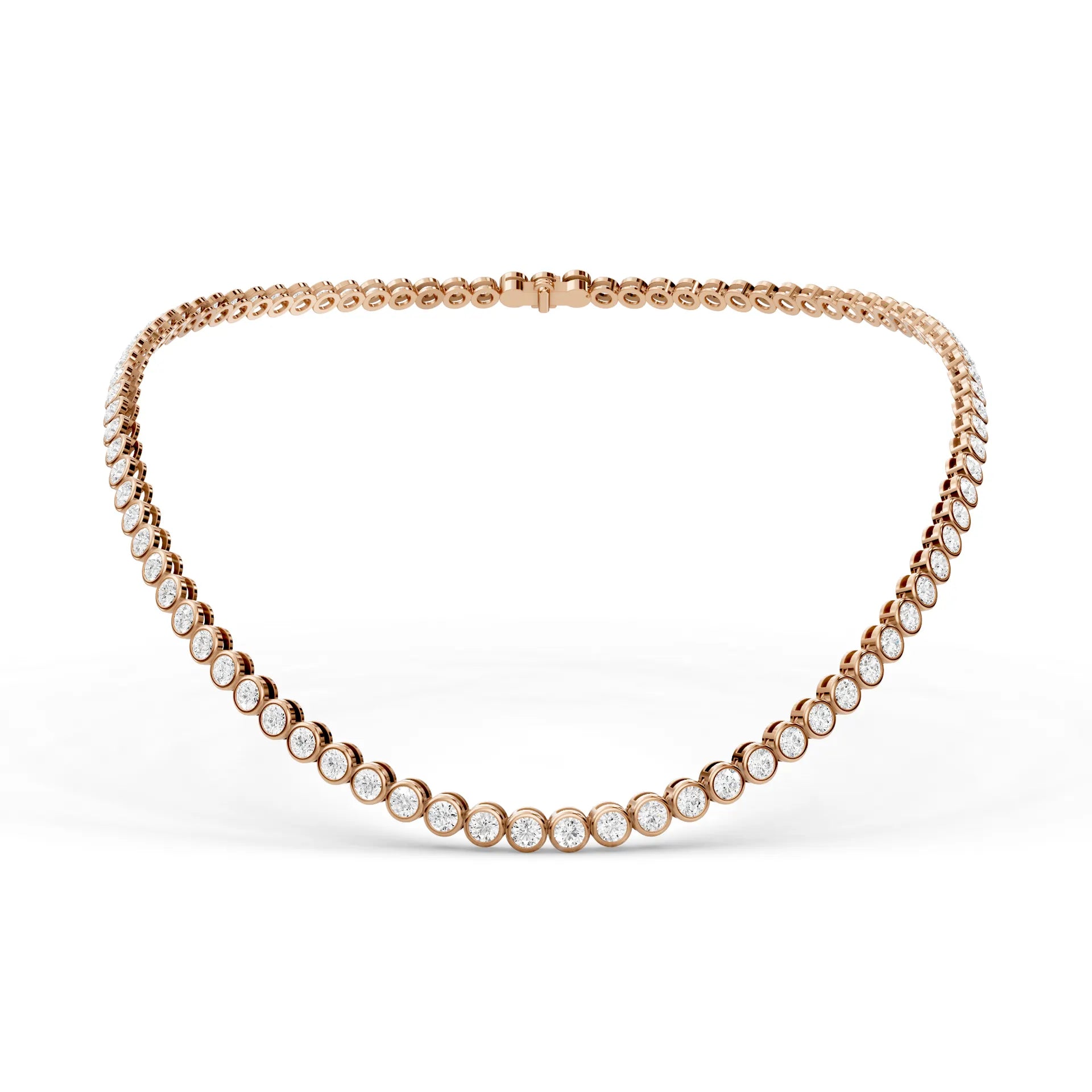 Bezel Tennis Necklace