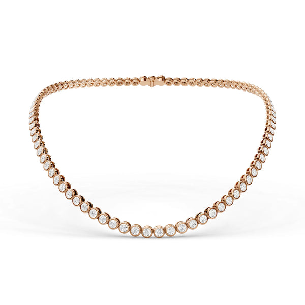 Bezel Tennis Necklace - Bezel Tennis Necklace