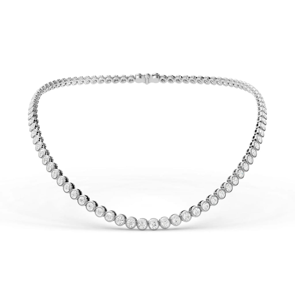 Bezel Tennis Necklace