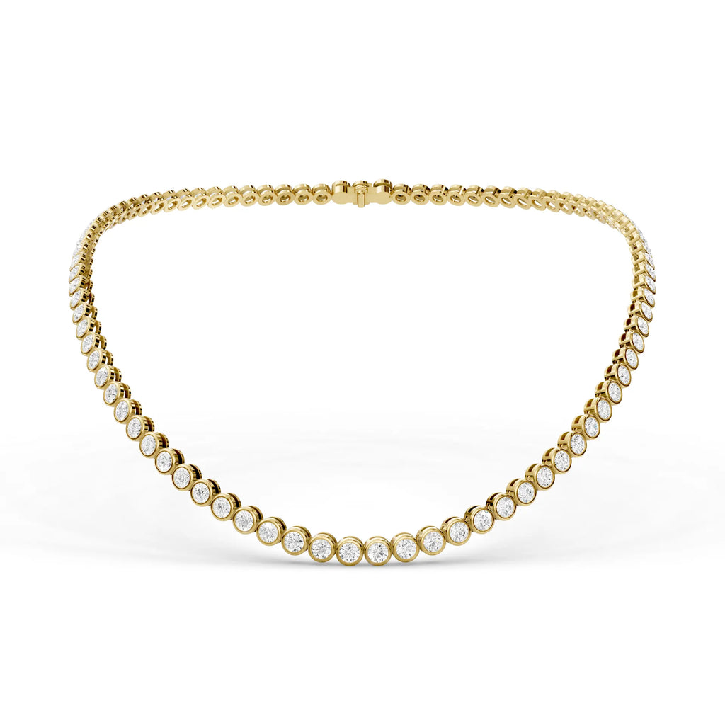 Bezel Tennis Necklace
