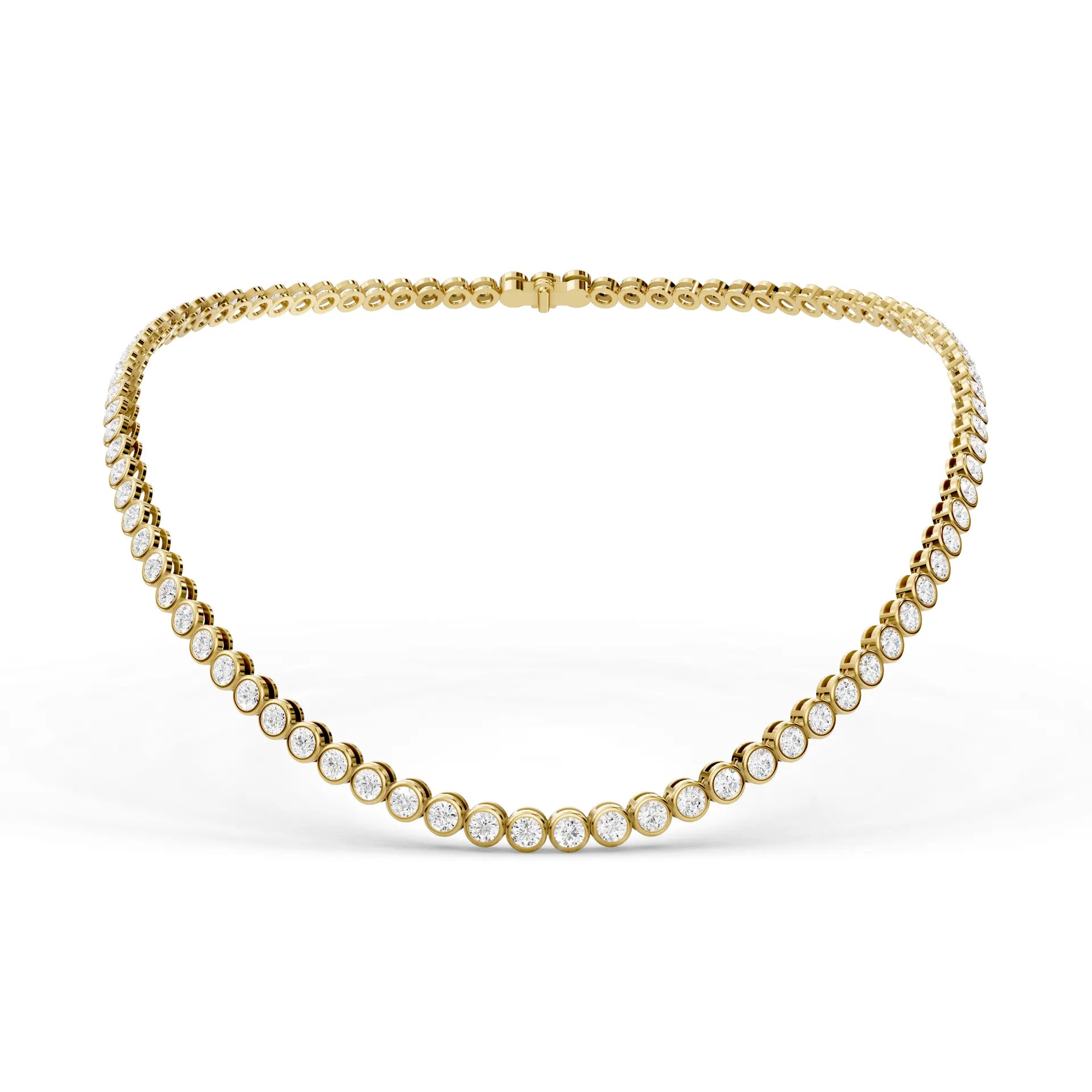 Bezel Tennis Necklace