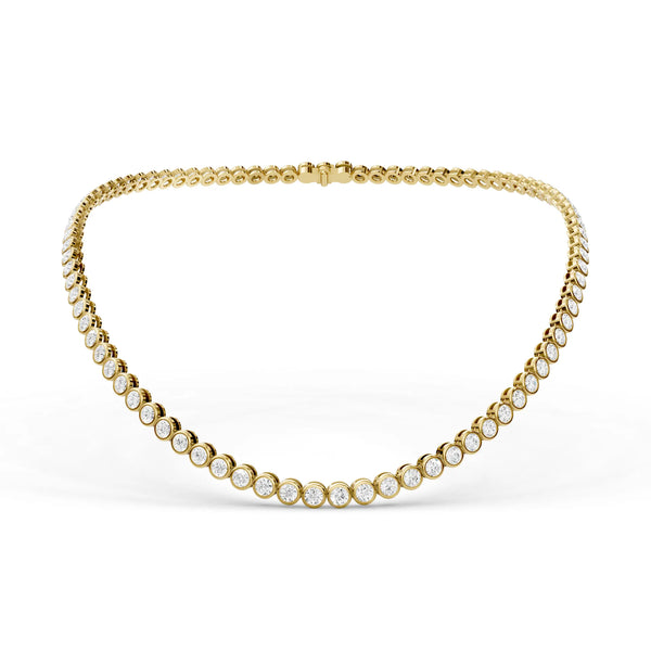 Bezel Tennis Necklace - Bezel Tennis Necklace
