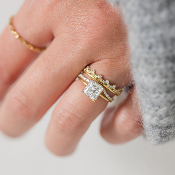 Solitaire Triple Prong-Radiant Lab Grown Diamond Engagement Ring - Solitaire-Oval Lab Grown Diamond Engagement Ring