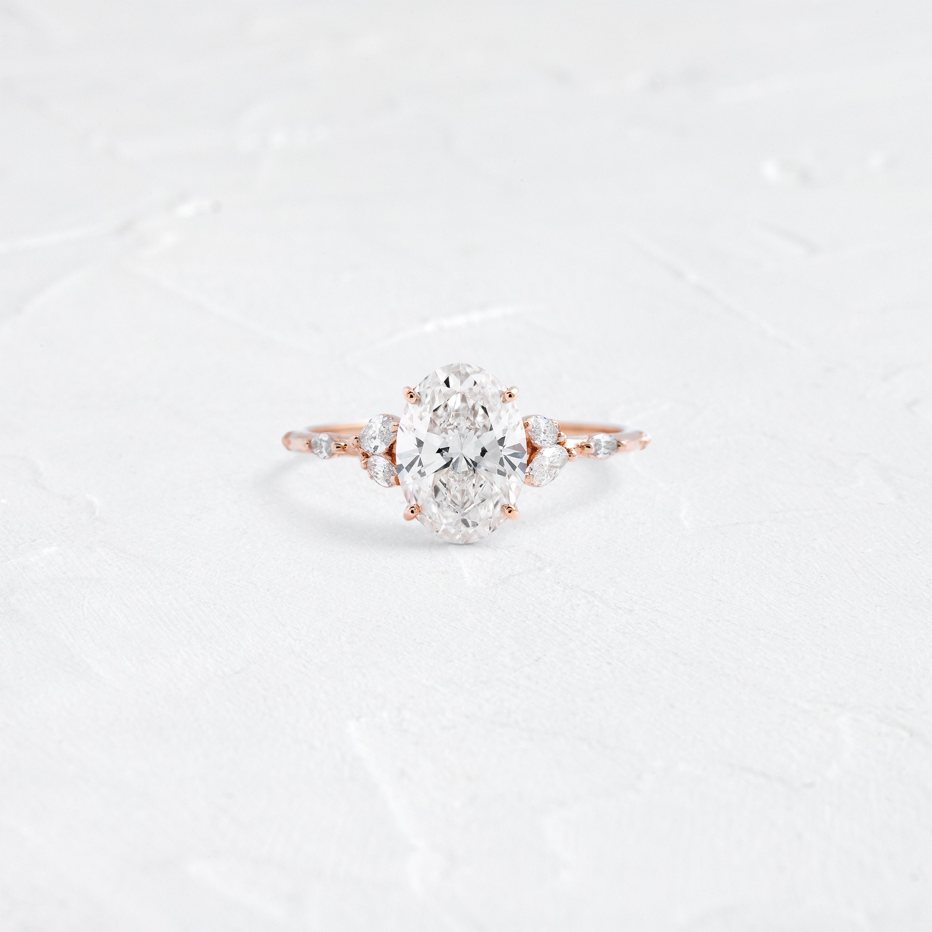 Solitaire-Oval Lab Grown Diamond Engagement Ring