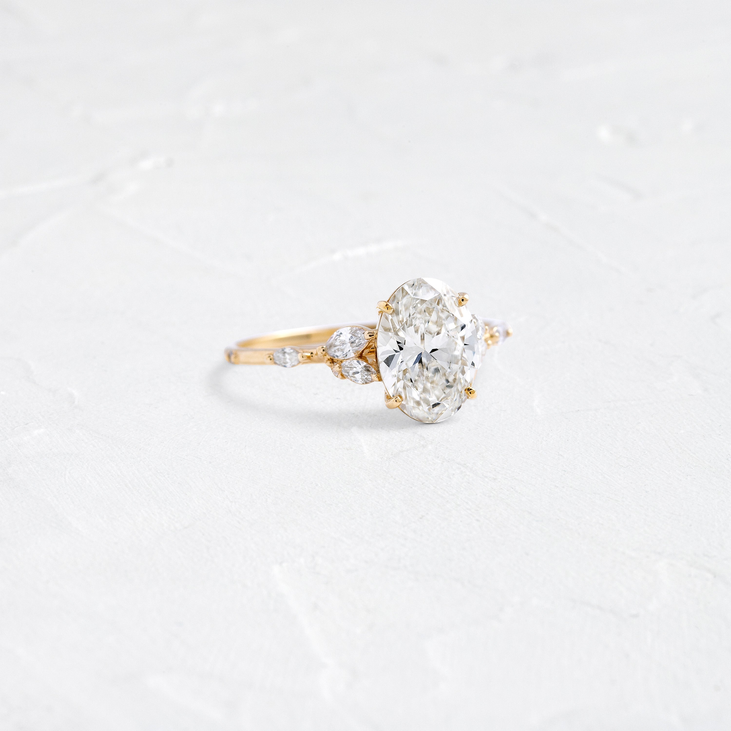 Solitaire-Oval Lab Grown Diamond Engagement Ring