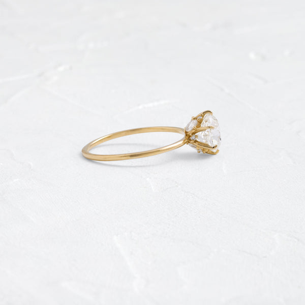 Solitaire with Hidden Stones-Round Lab Grown Diamond Engagement Ring - Solitaire-Oval Lab Grown Diamond Engagement Ring