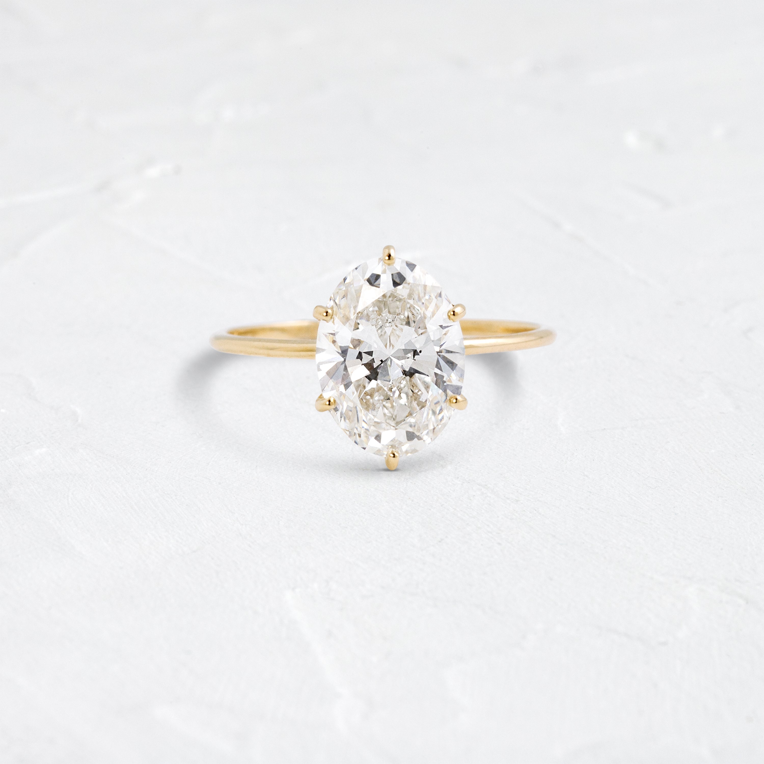 Solitaire-Oval Lab Grown Diamond Engagement Ring