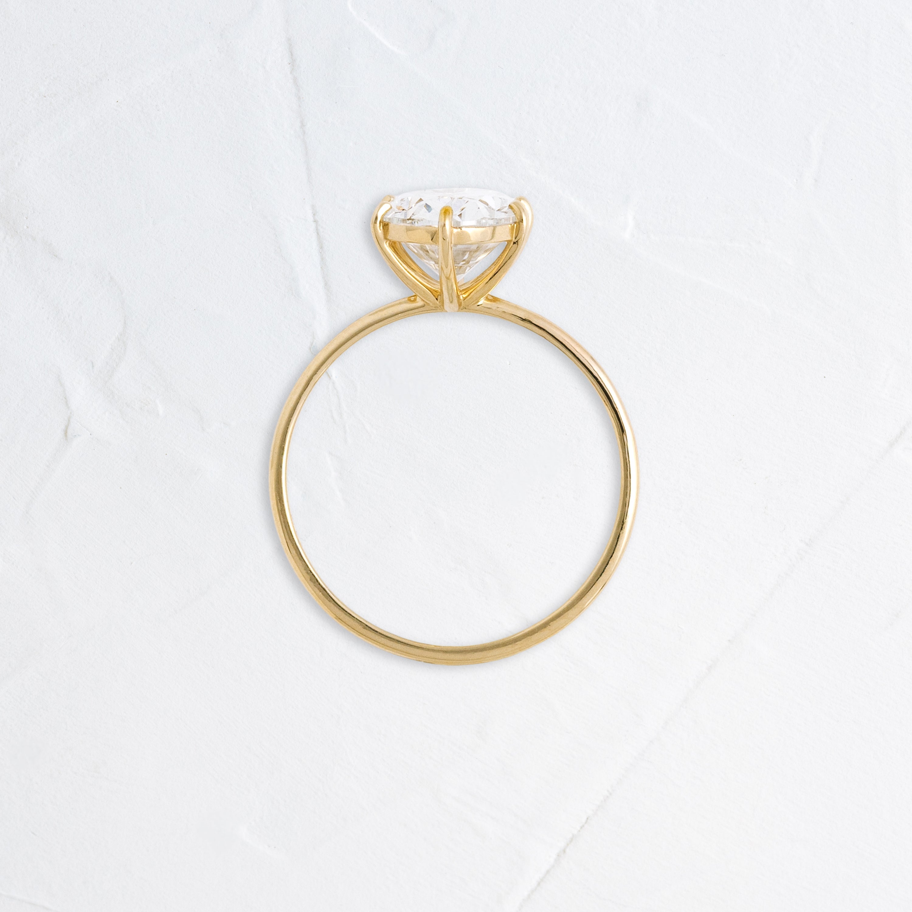 Solitaire-Oval Lab Grown Diamond Engagement Ring
