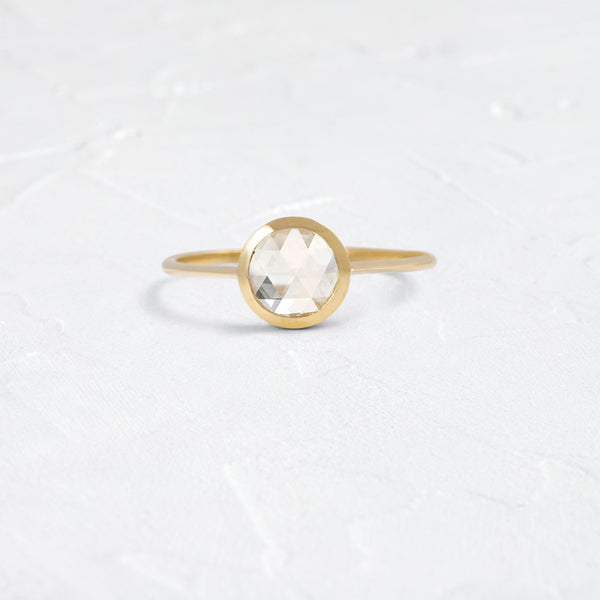Bezel-Round Lab Grown Diamond Engagement Ring - Solitaire-Oval Lab Grown Diamond Engagement Ring