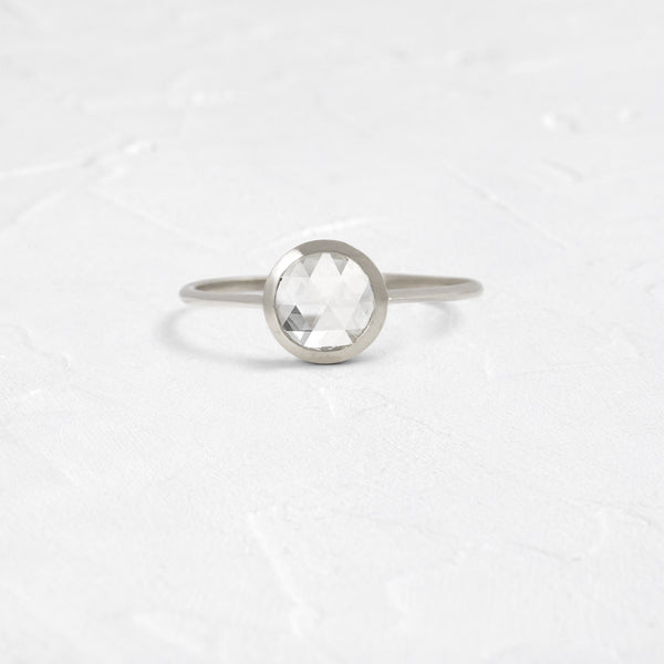 Bezel-Round Lab Grown Diamond Engagement Ring - Solitaire-Oval Lab Grown Diamond Engagement Ring