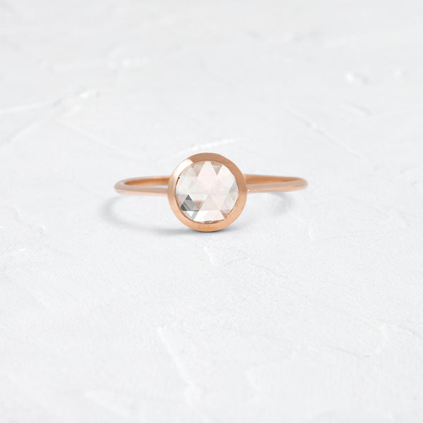 Bezel-Round Lab Grown Diamond Engagement Ring - Solitaire-Oval Lab Grown Diamond Engagement Ring