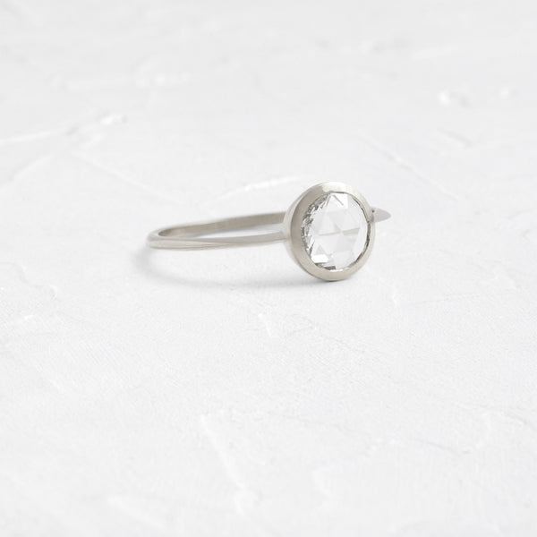 Bezel-Round Lab Grown Diamond Engagement Ring - Solitaire-Oval Lab Grown Diamond Engagement Ring