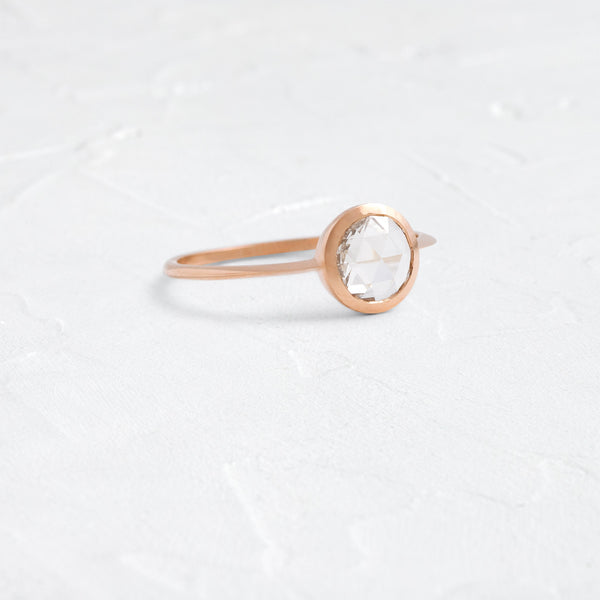 Bezel-Round Lab Grown Diamond Engagement Ring - Solitaire-Oval Lab Grown Diamond Engagement Ring
