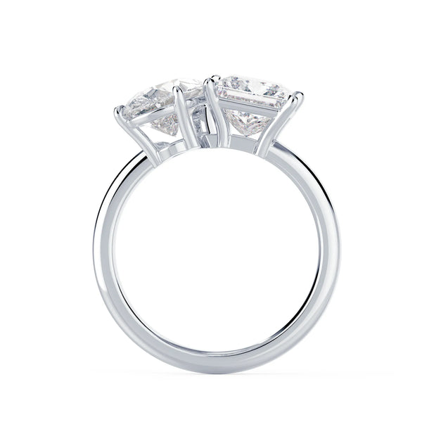 Toi et Moi Ring - platinum