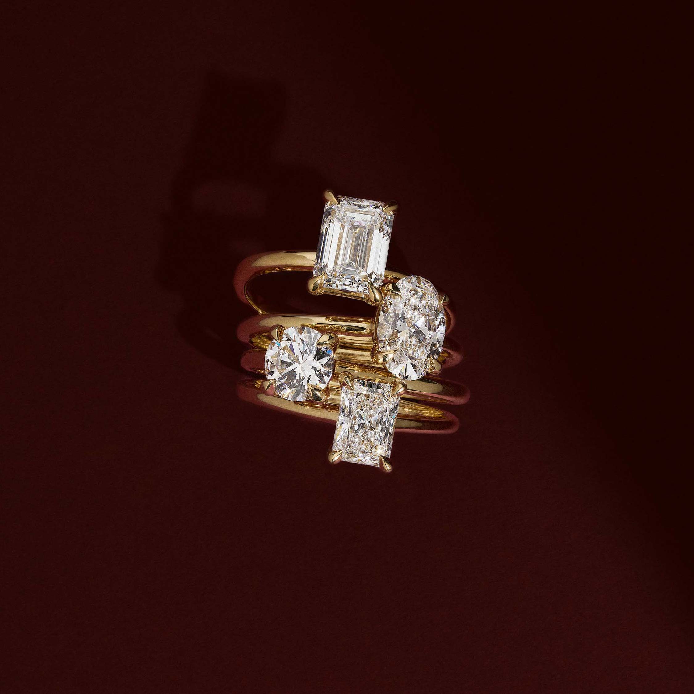 Solitaire-Oval Lab Grown Diamond Engagement Ring