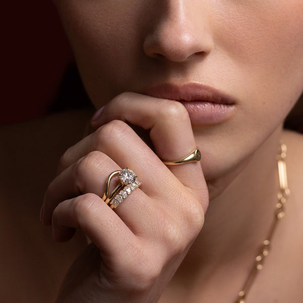 Curved Wedding Band - Curved Wedding Band