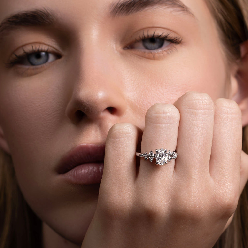 Solitaire-Oval Lab Grown Diamond Engagement Ring