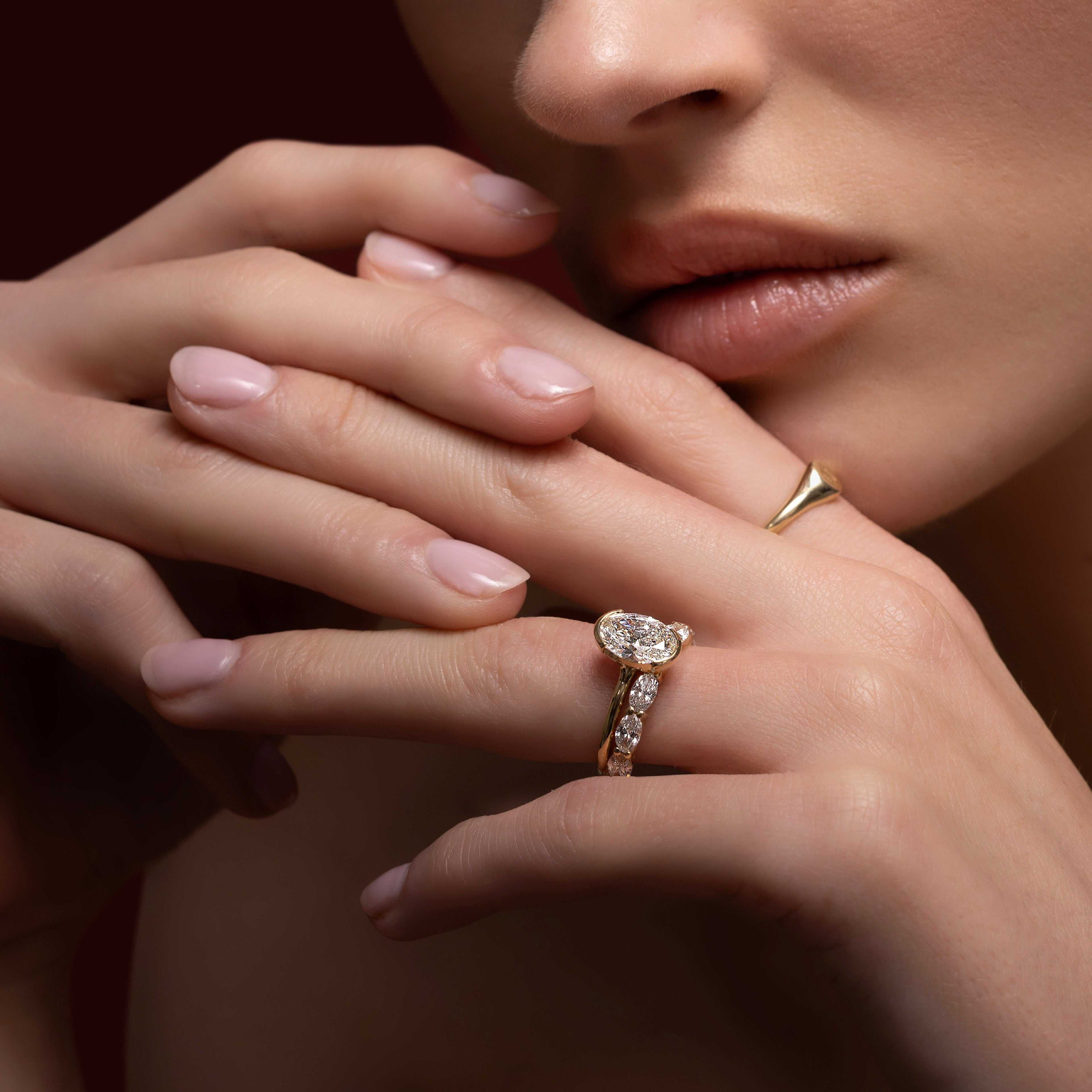 Solitaire-Oval Lab Grown Diamond Engagement Ring