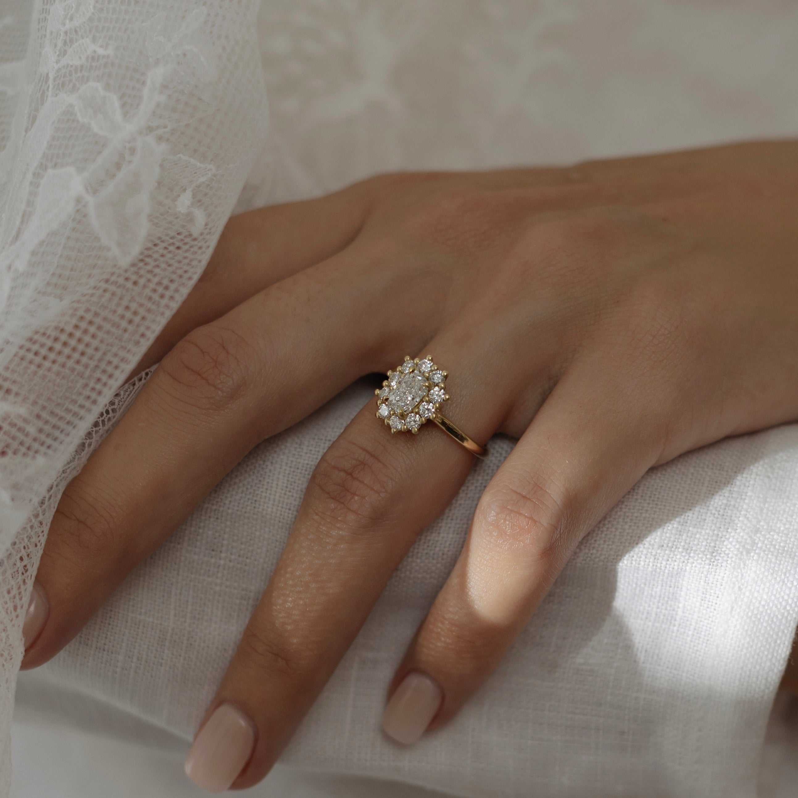 Solitaire- 1.0 CT Oval Moissanite Engagement Ring