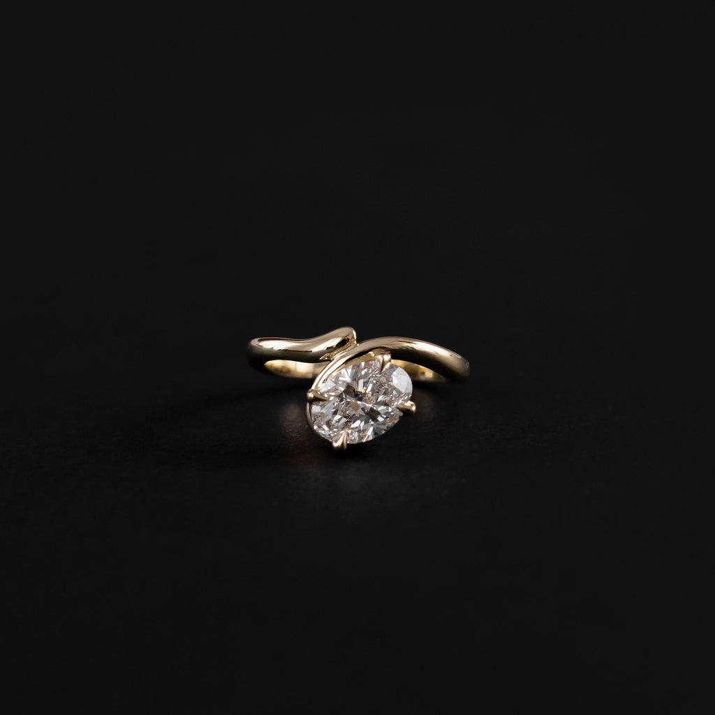 Solitaire-Oval Lab Grown Diamond Engagement Ring