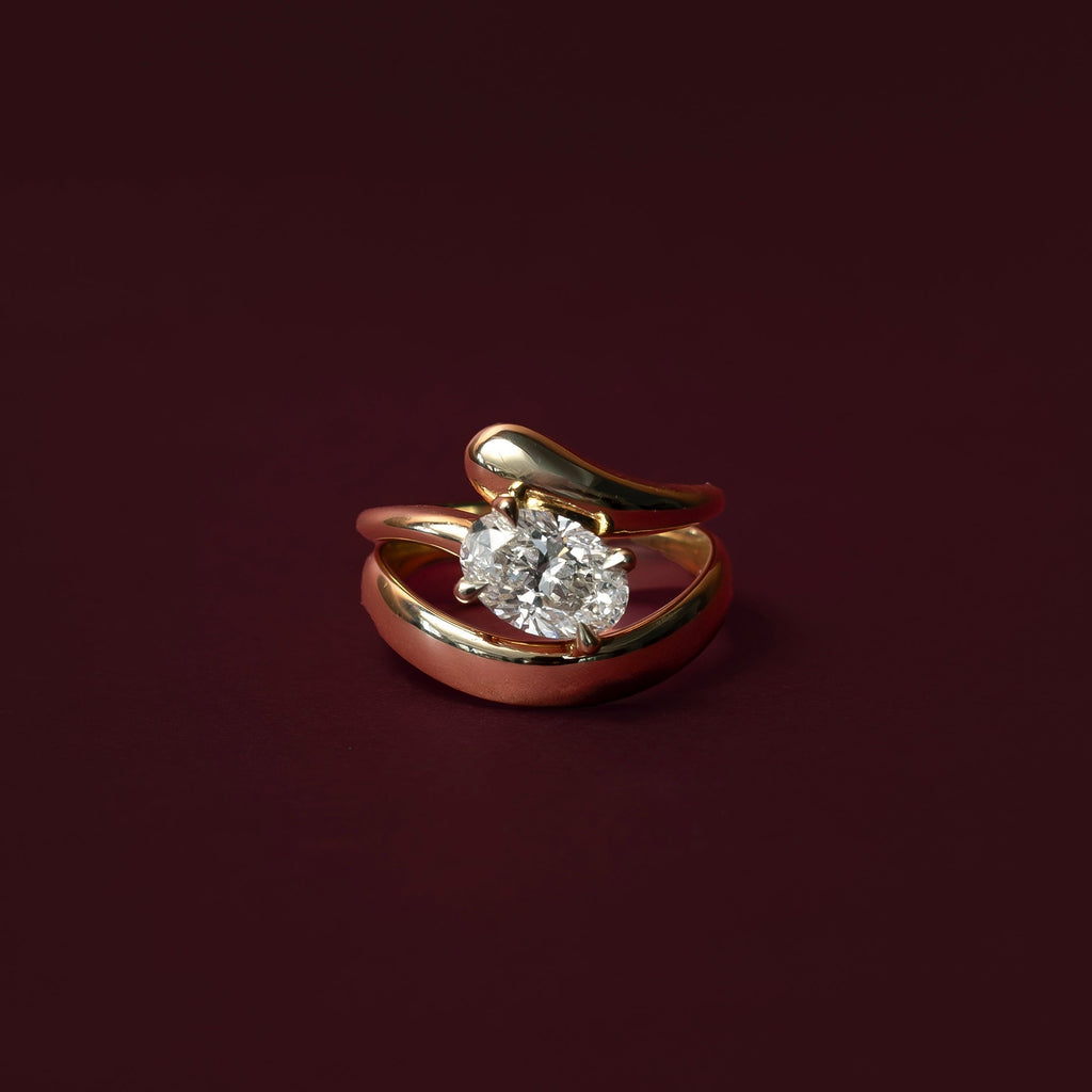 Solitaire-Oval Lab Grown Diamond Engagement Ring