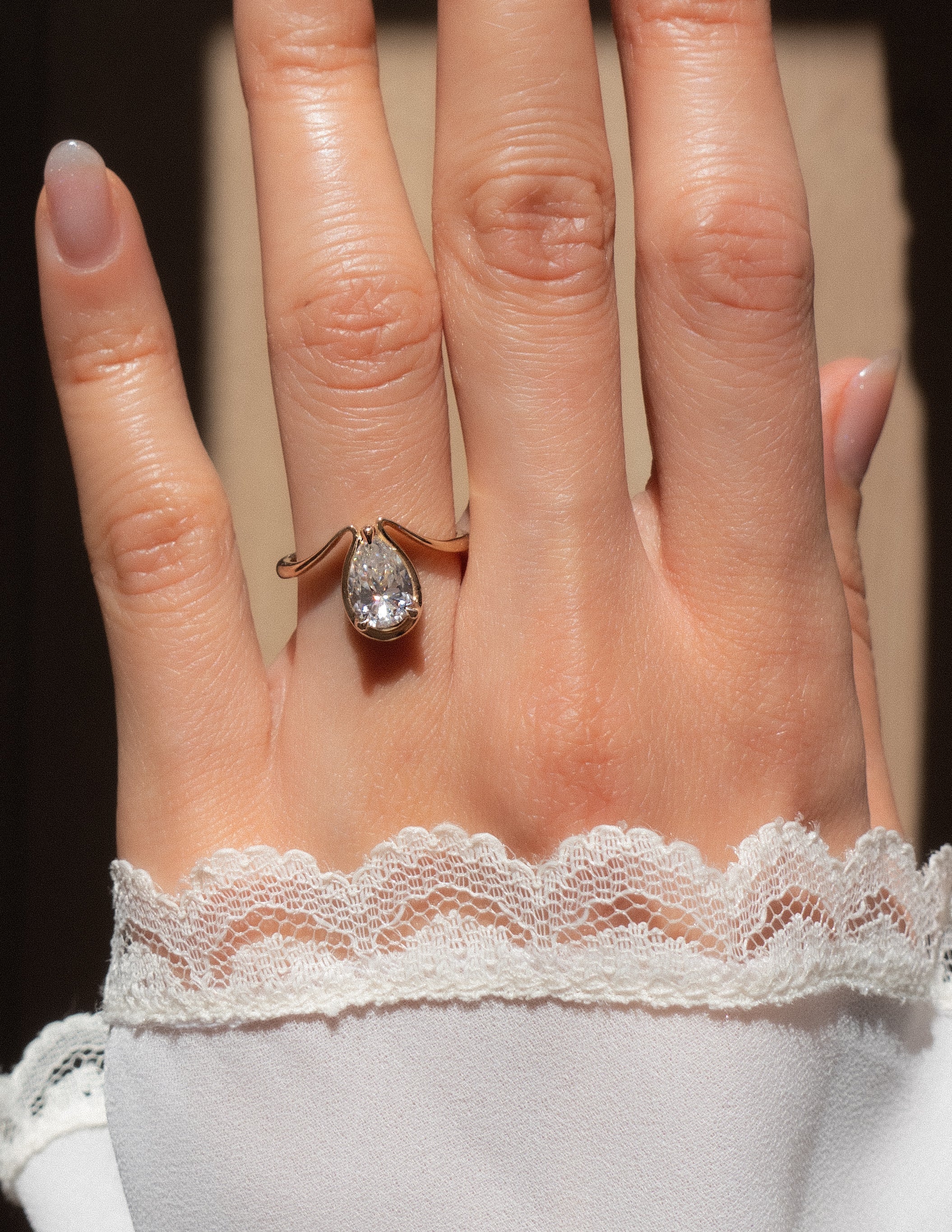 Solitaire-Oval Lab Grown Diamond Engagement Ring