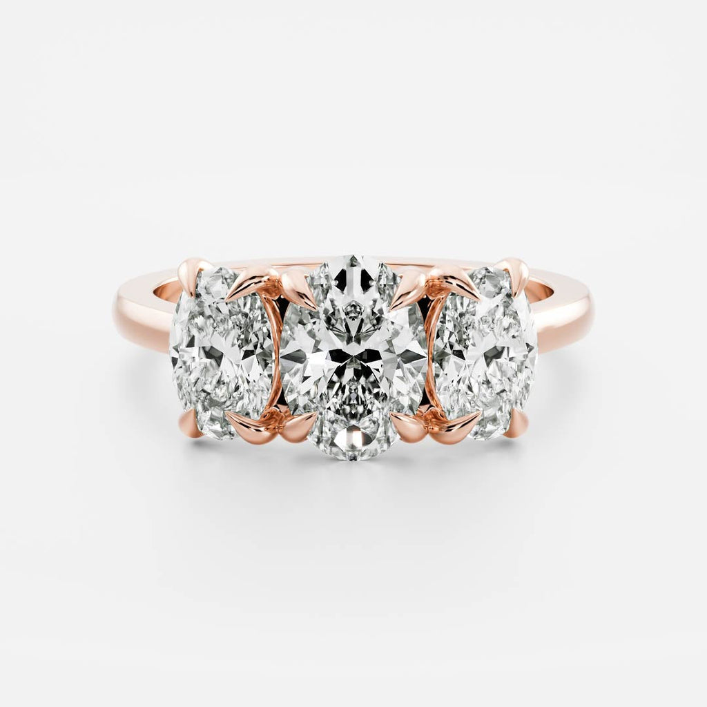Solitaire-Oval Lab Grown Diamond Engagement Ring