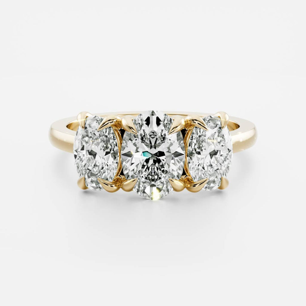 Solitaire-Oval Lab Grown Diamond Engagement Ring