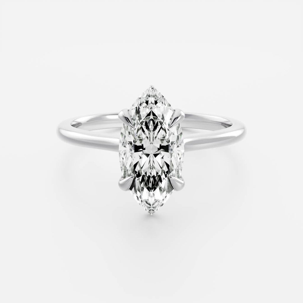 Solitaire-Oval Lab Grown Diamond Engagement Ring