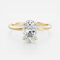 Solitaire-Oval Lab Grown Diamond Engagement Ring