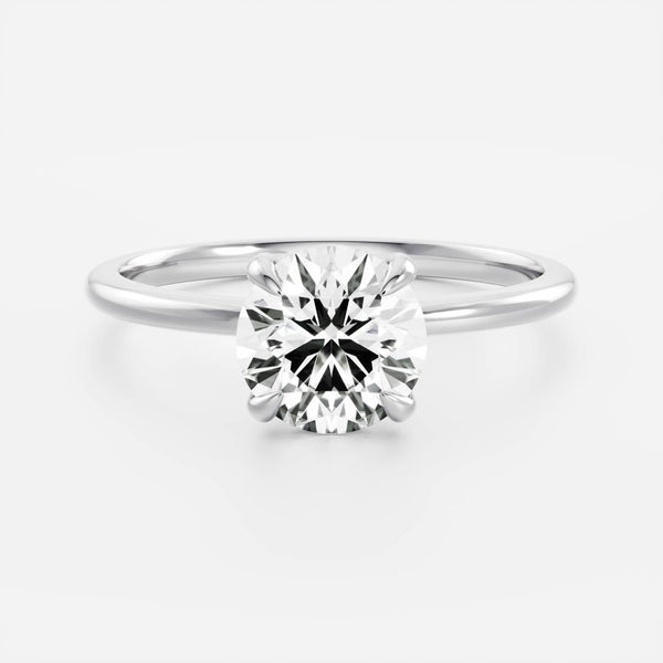Solitaire-Round Lab Grown Diamond Engagement Ring - Solitaire-Oval Lab Grown Diamond Engagement Ring