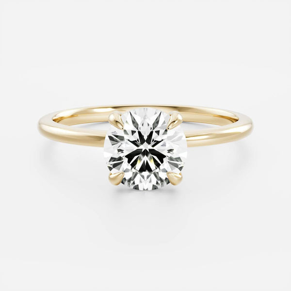 Solitaire-Round Lab Grown Diamond Engagement Ring - Solitaire-Oval Lab Grown Diamond Engagement Ring