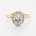 Solitaire-Oval Lab Grown Diamond Engagement Ring