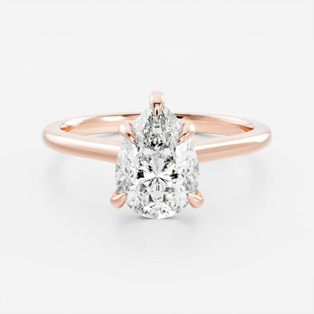 Solitaire- 1.0 CT Oval Moissanite Engagement Ring