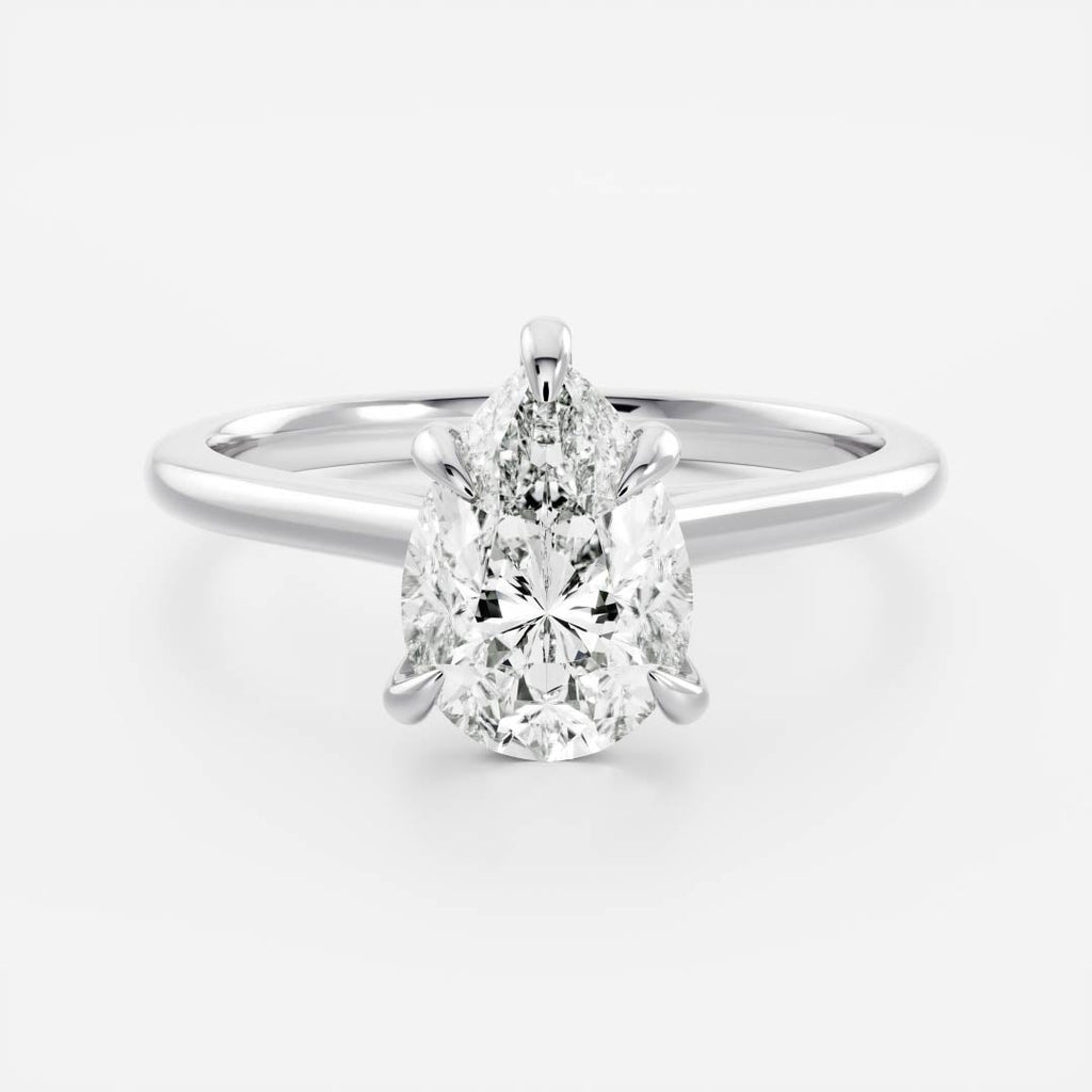 Solitaire- 1.0 CT Oval Moissanite Engagement Ring