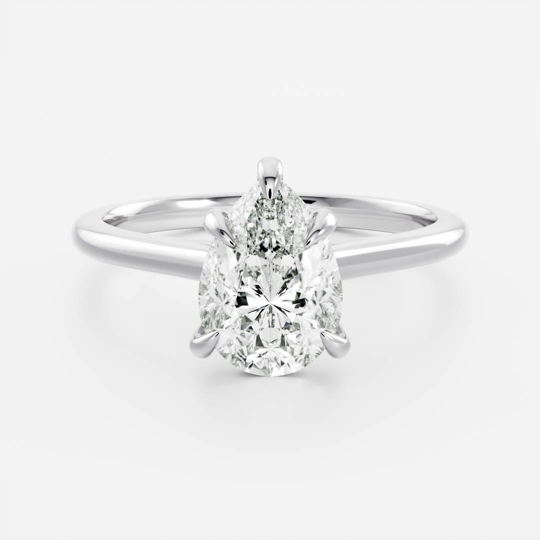 Solitaire- 1.0 CT Oval Moissanite Engagement Ring
