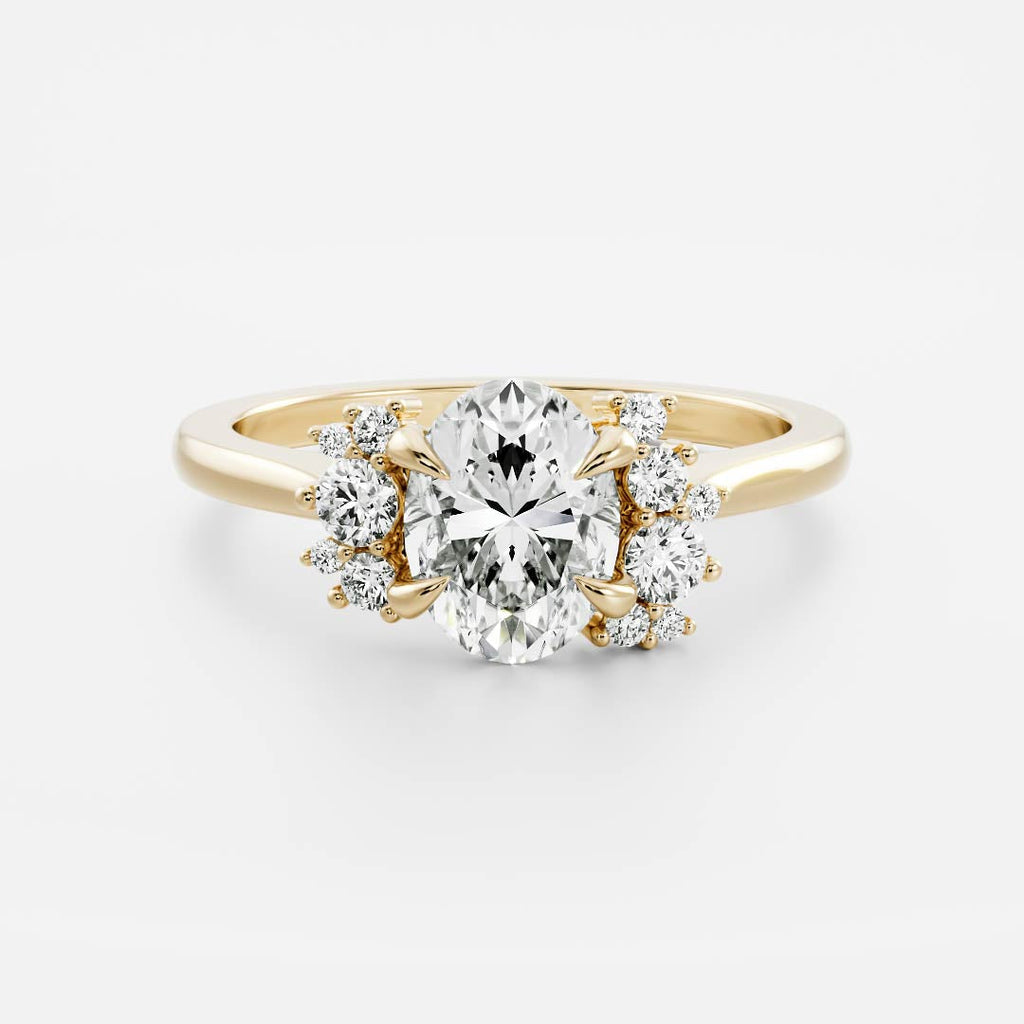 Solitaire-Oval Lab Grown Diamond Engagement Ring