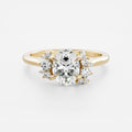 Solitaire- 1.0 CT Oval Moissanite Engagement Ring