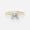 Solitaire-Oval Lab Grown Diamond Engagement Ring